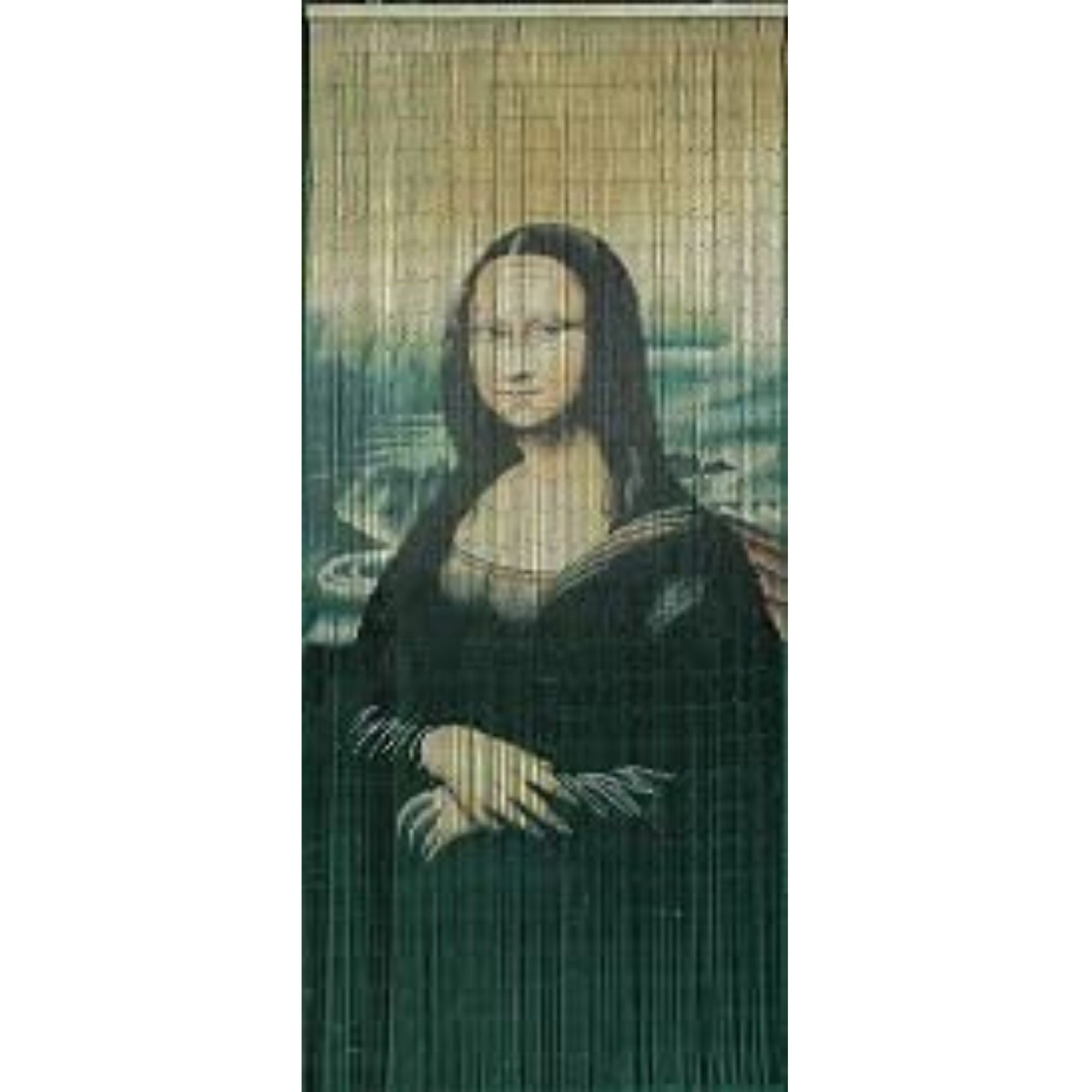 Vauluxe Vintage Multicolor Mona Lisa Beaded Sheer Curtains, 36 x 79 in 125 Strands