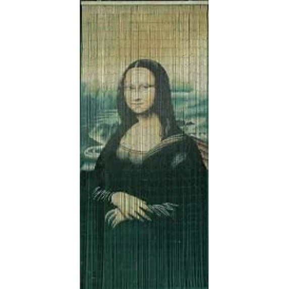 Vauluxe Vintage Multicolor Mona Lisa Beaded Sheer Curtains, 36 x 79 in 125 Strands