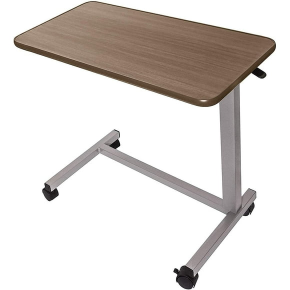 Vaunn Adjustable Overbed Bedside Table with Wheels (Hospital and Home Use)