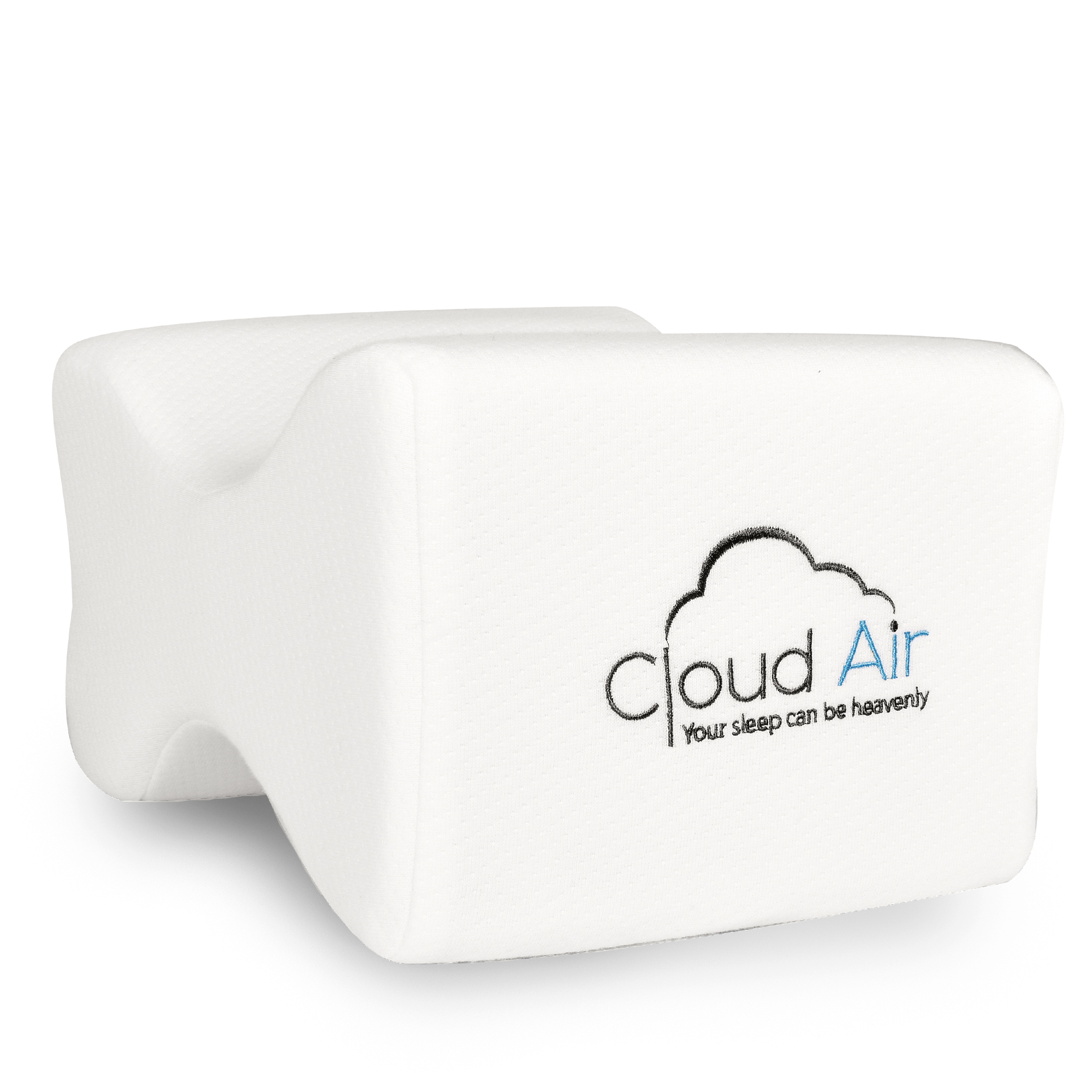 Carex Memory Foam Knee Pillow for Side Sleeping, Navy Blue, 1.75 lbs