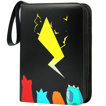 Vaupan 400 Carrying Card Binder Holder for Pokemon Cards, Trading Cards Collector Album Holder Storage Book Folder, Baseball Card Sleeves with 50 Removable Sheets 4 Pocket Pages