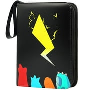 Vaupan 400 Carrying Card Binder Holder for Pokemon Cards, Trading Cards Collector Album Holder Storage Book Folder, Baseball Card Sleeves with 50 Removable Sheets 4 Pocket Pages