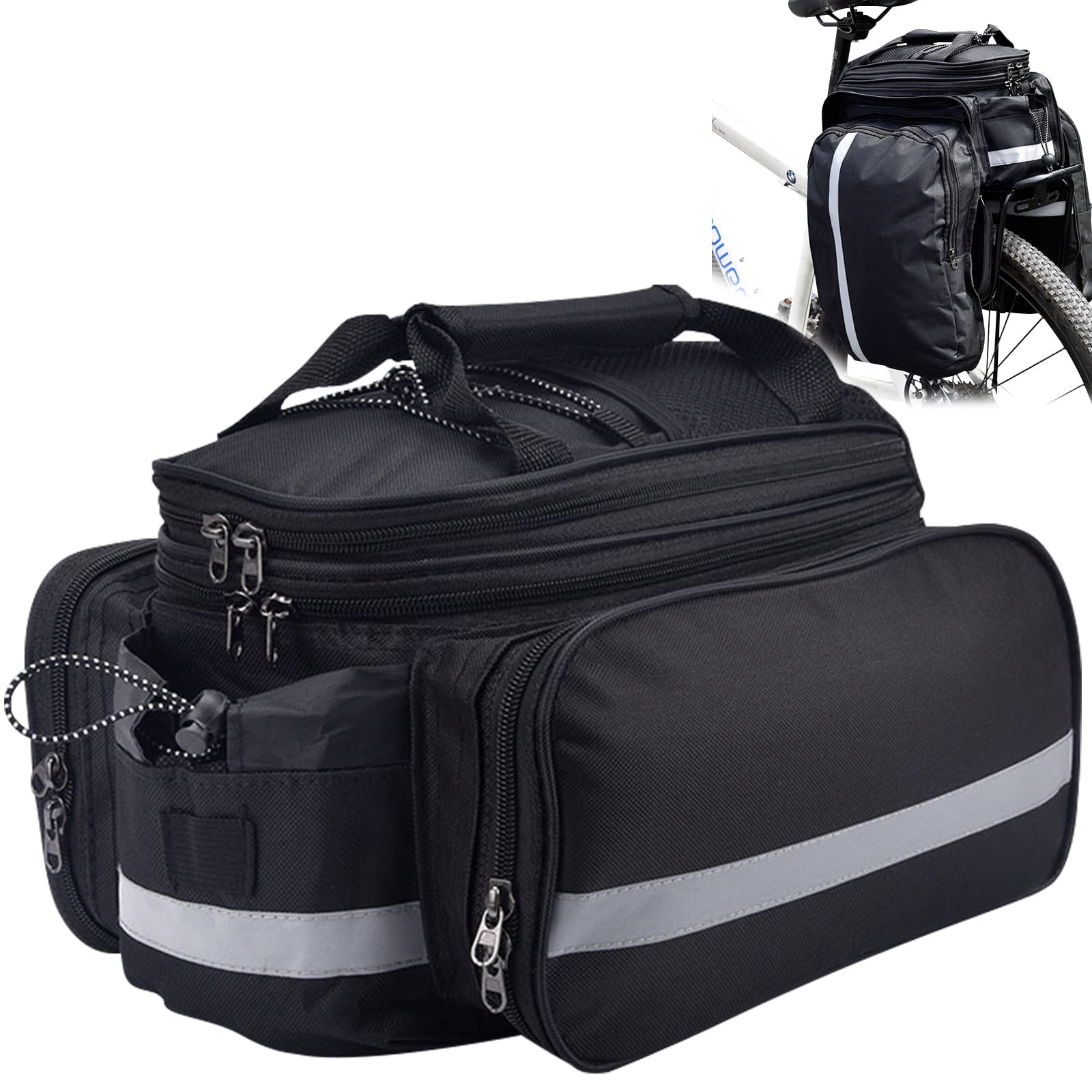 Vaupan Bicycle Luggage Bag for Rear Rack, Waterproof Panniers with ...