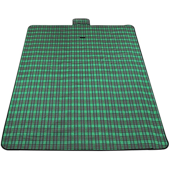 Vaupan Camping Mat Outdoor Picnic Blanket, Portable Foldable Moisture-proof Sandproof Mat, Extra Large Lightweight Beach Mat Suitable for Lawn Park Hiking Travel Outdoor Family Concerts (Green)