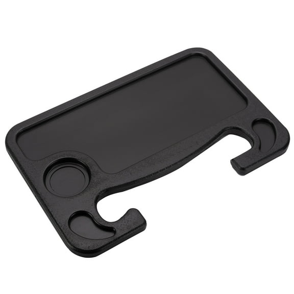 Vaupan Car Mounted Small Table Car Steering Wheel Dining Table Car Multifunctional Dinner Plate Suitable for Writing Office Computer Notebook Fits Most Vehicles Steering Wheels (Black)