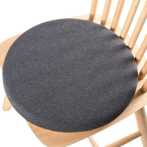 Vaupan Indoor Seat Cushion, Round Soft and Comfortable Floor Sofa Dining Chair Bay Window Cushion, Suitable for Office Bedroom Balcony Simple and Modern Four Seasons Universal Cushion (Dark Gray)