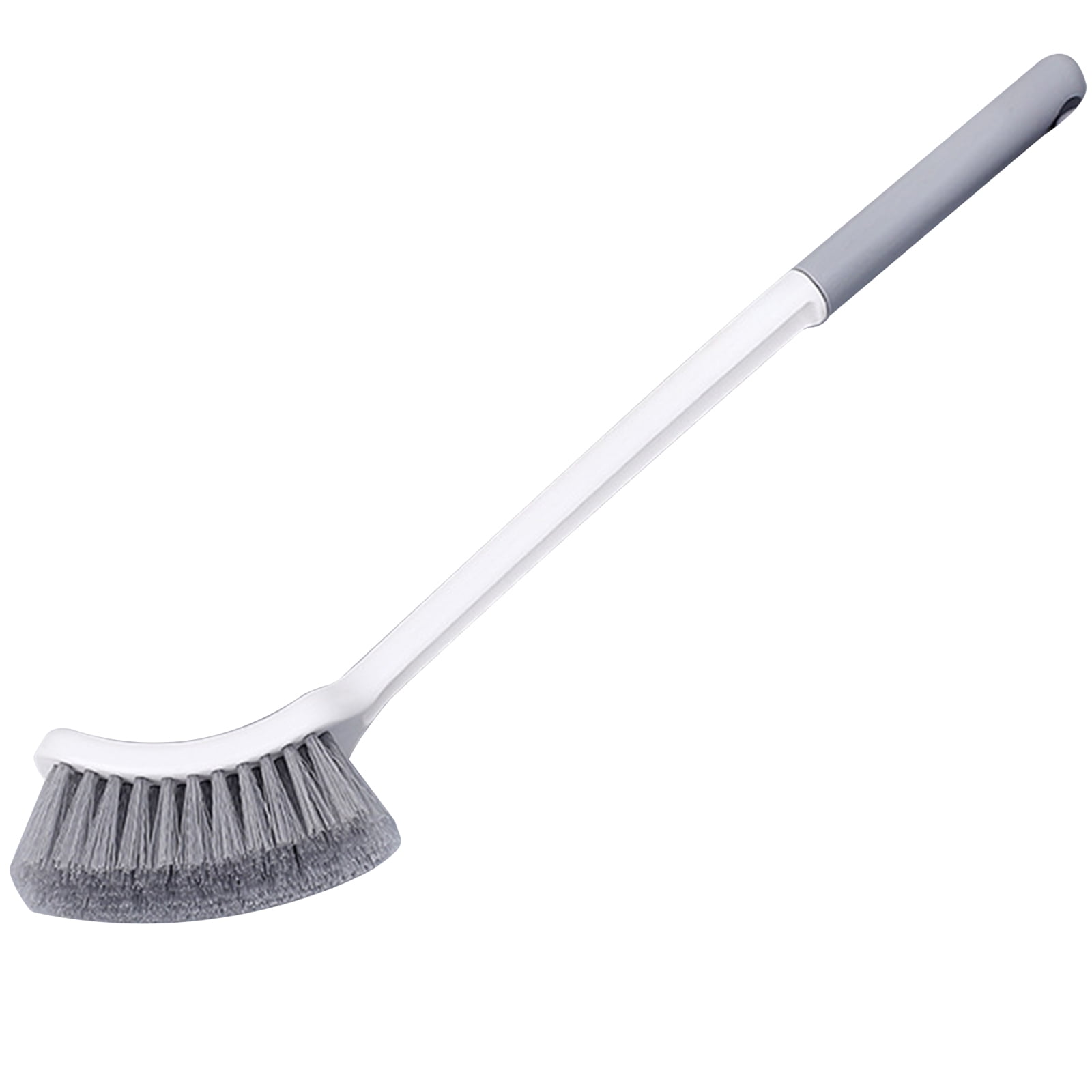 Vaupan Square Toilet Brush Adult, Curved Design Angled Cleaning Scrubber Wall Mounted, Plastic Handle Brush Rinse Anti-Scratch Easy Clean Tool Suitable for Kitchen Ceramic Tile Bathroom Toilet