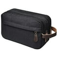 thumbnail image 1 of Vaupan Toiletry Bag Portable Travel Washing Furniture Supplies, Home Organizer Carry Cosmetic Makeup Bag, Necessary Accessories Toiletries, Simple Black Wash Organizer Storage Handbag Pouch, 1 of 7