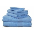 thumbnail image 1 of Vaurna Home 6-Piece Towel Set with enhanced Softness & Durability - 2 Bath Towel, 2 Hand Towel, 2 Washclothes - Cornflower Blue, 1 of 6