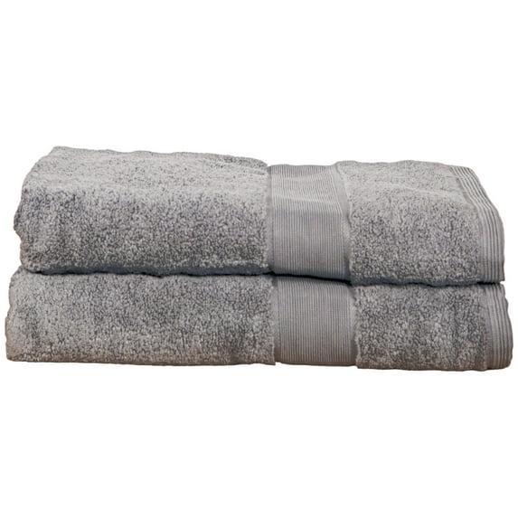 Vaurna Home Signature Plus Towels 2 Piece Bath Towel Set - Large 30" x 56" - 100% Cotton Soft Luxury Absorbent Bath - Bathroom Towels (Oyster)