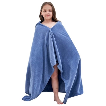 Vauwmsr Baby Hooded Bath Towel Blanket Extra Large Kids Toddler Soft Thick Absorbent Bathrobe Swimming Shower Poncho Towel for Boys and Girls
