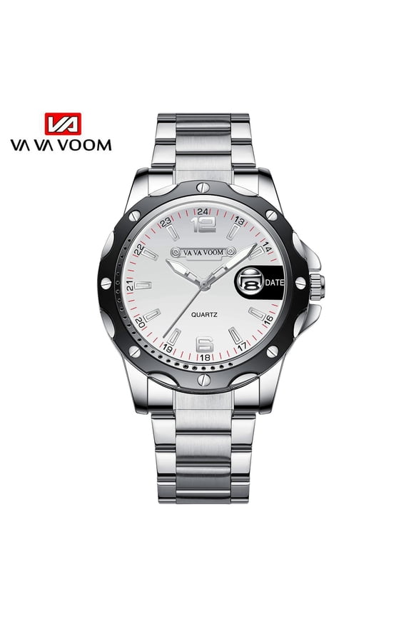 Voom watch for men 3atm waterproof fashion original quartz calendar movement stainless steel dress banquet chronograph watches Reloj