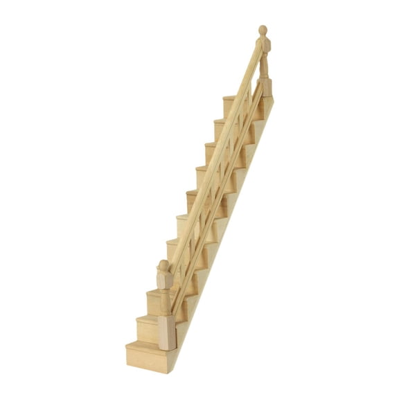 Vaveren 1:12 Scale Miniature Stairs DIY Craft for Diorama Micro Landscape Decoration