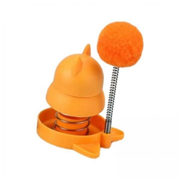 Vaveren 2xCats Licking Ball Playing Chewing Catnip for Indoor Ground Orange