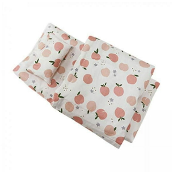 Vaveren 2xDoll Bedding Set Include Mattress Quilt Pillow for 10-25cm Doll Doll Cribs
