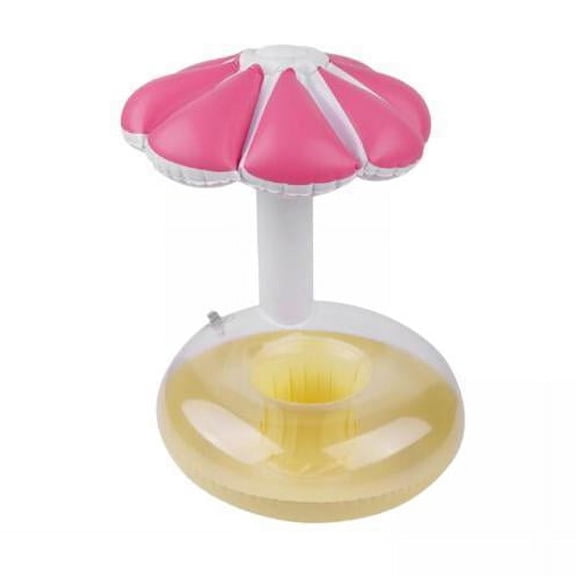 Vaveren 2xFloating Cup Holder Decoration Pool Drink Floats for Summer Pool Beach Party Pink 28cmx32cm