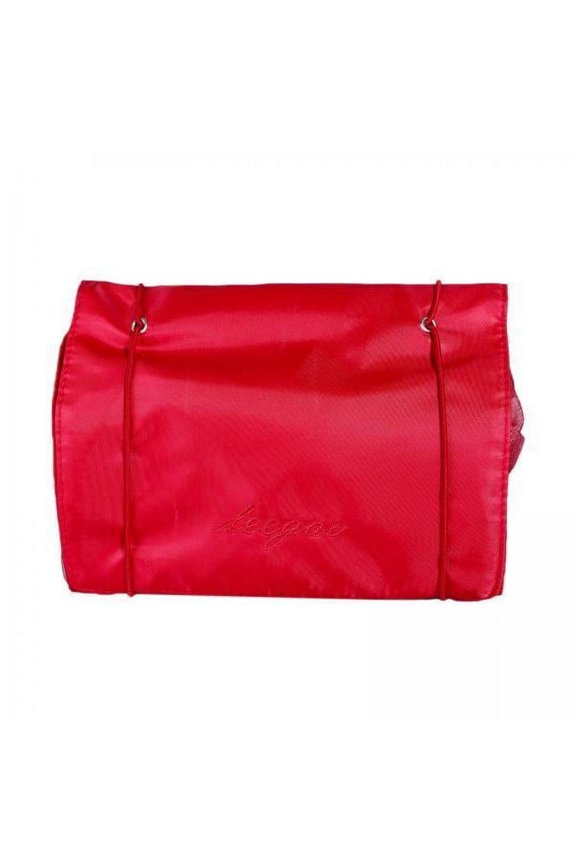 2xMakeup Cosmetic Bag Adjustable Tightness for Brushes Set Bathroom Red