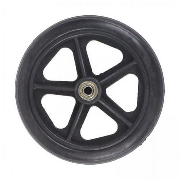 Vaveren 2xWheelchair Front Wheel Replacement Accessories Black Rollers 6inch