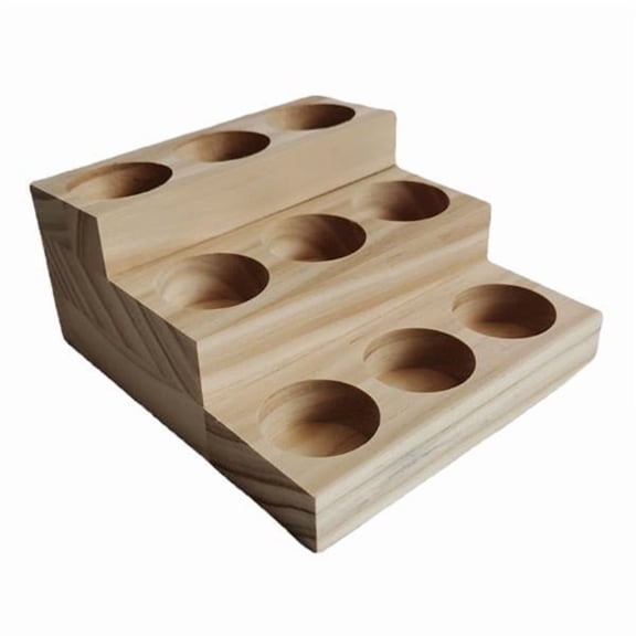 Vaveren 3x3-Tier Essential Oil Display Stand 15ml Perfume Bottles Storage Rack Shelf