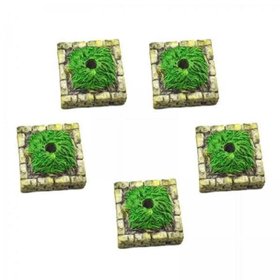 Vaveren 3x5pcs Resin Craft Altar Base Hold Ornament for Fairy Garden Decor
