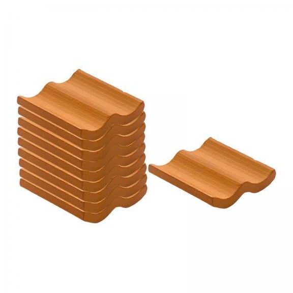 Vaveren 3xMini Roof Tiles Tabletop Games Photo Prop Accessories Dollhouse Decor 10 Pcs Orange Tiles