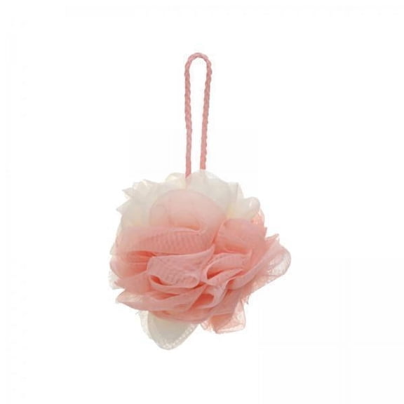 Vaveren 3xShower Loofah Soft Hanging Comfortable Shower Ball for Travel Hotel Bathroom Pink