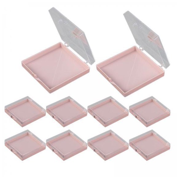 Vaveren 4x10 Pieces Press on Nail Storage Box for Nail Salon Artificial Nails Home Use pink