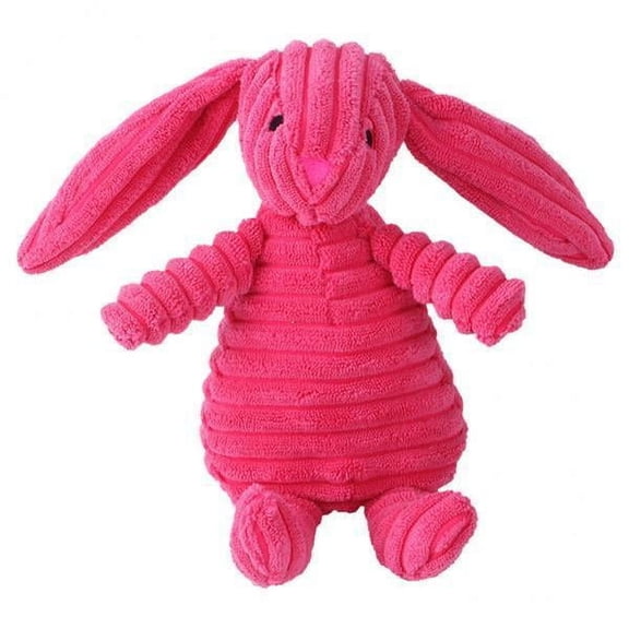 Vaveren 4xCute Pet Dog Chew Toy Squeaky Soft Plush Play Sound Puppy Teeth Toys Rabbit