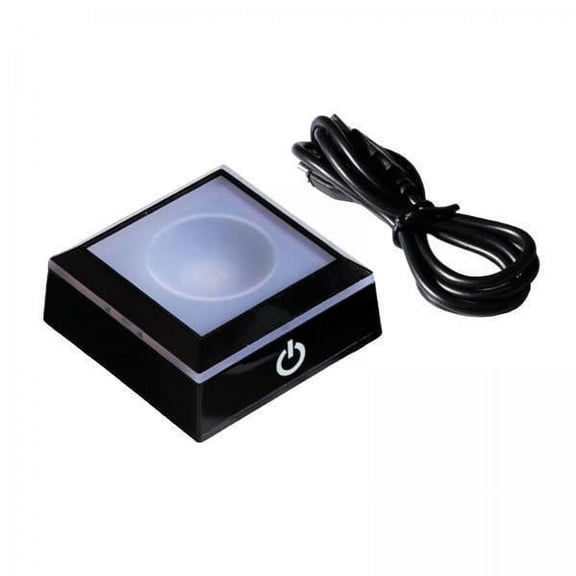 Vaveren 4xLight LED Light Base Show Stand Display Plate Home Decor Black