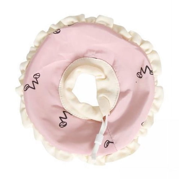 Vaveren 5xRecovery Collar Pets Collar Guinea Pigs Anti Bite Lick Hamster Cone Collar Pink S