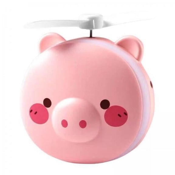 Vaveren 6xLighted Travel Makeup Mirror with Fan USB LED Purse Mirror for Picnic Office Round eyes