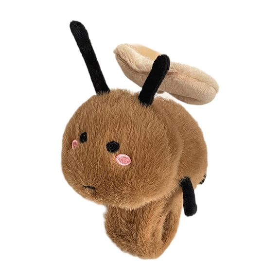 Vaveren Animal Slap Bracelet Snap Wrist Band Realistic Cute Soft Plush Animals Slap Band black eyes