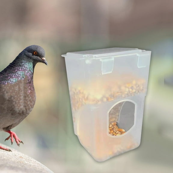 Vaveren Automatic Bird Feeder Bowl Hanging Parrot Feeder for Small and Medium Parrot single hole