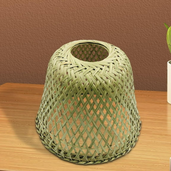 Vaveren Bamboo Ceiling Light Shade Removable for Hotel Cafe Bar Teahouse Dining Room