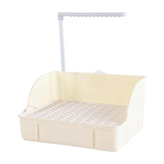 Vaveren Bird Bath Box Lightweight Bird Shower Tub for Cockatiel Budgerigar Parakeets White