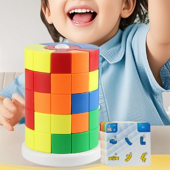 Vaveren Building Blocks Creative Education Puzzle for Children Age 1-3 Birthday Gift A