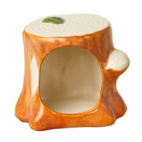Vaveren Ceramic Hamster House Decorative Hamster Hideout for Chipmunk Hedgehog Mouse M