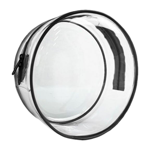 Vaveren Clear Doll Storage Bag Dustproof Transparent Pain Bag for Mini Dolls Figures Black