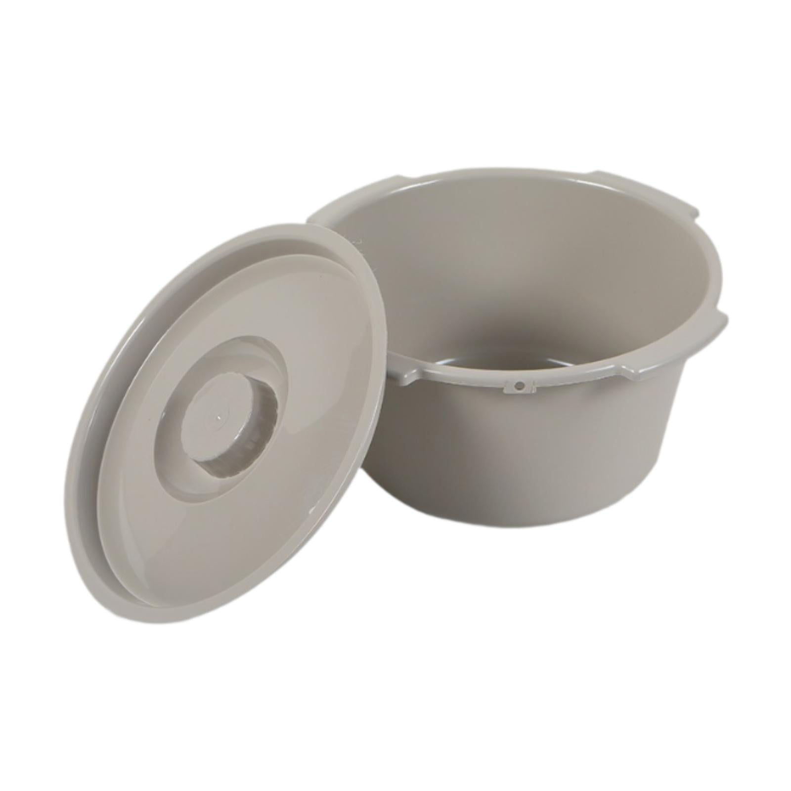 Vaveren Commode Bucket Stable Half Pail for Commode Chair for Toilet Bathroom Adults