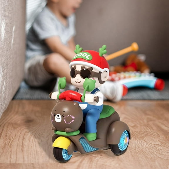 Vaveren Cute Boys Electric Tricycle Toy ing Motorcycles Educational for Kids Gifts Battery mode