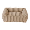 thumbnail image 1 of Vaveren Cute Dog Bed Non Slip Bottom Cute Puppy Bed for Puppy Small Medium Dogs Cats M Beige M, 1 of 8