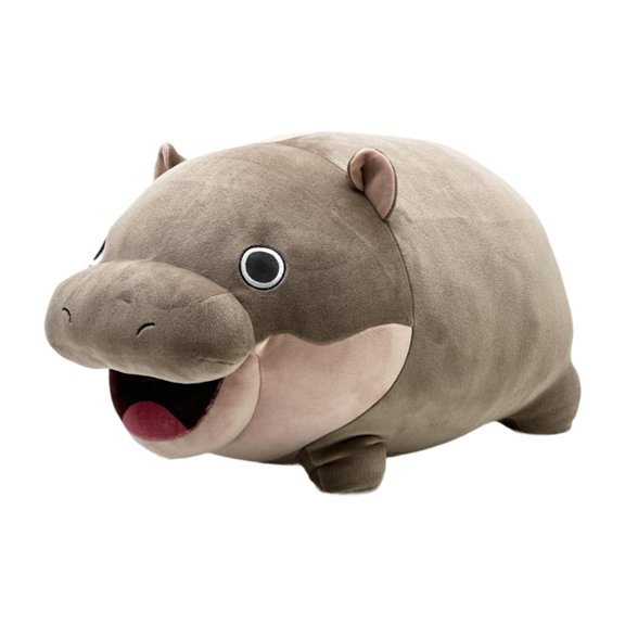 Vaveren Cute Hippo Plush Toy Hugging Plush Toy Birthday Gifts Realistic Decorative Plush Large