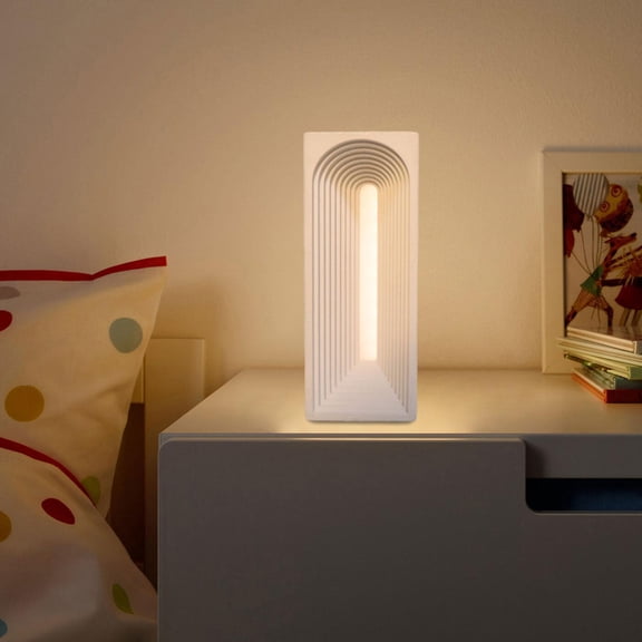 Vaveren Desk Lamp Adjustable Rechargeable Ambient Light for Indoor Bedroom Bookshelf White