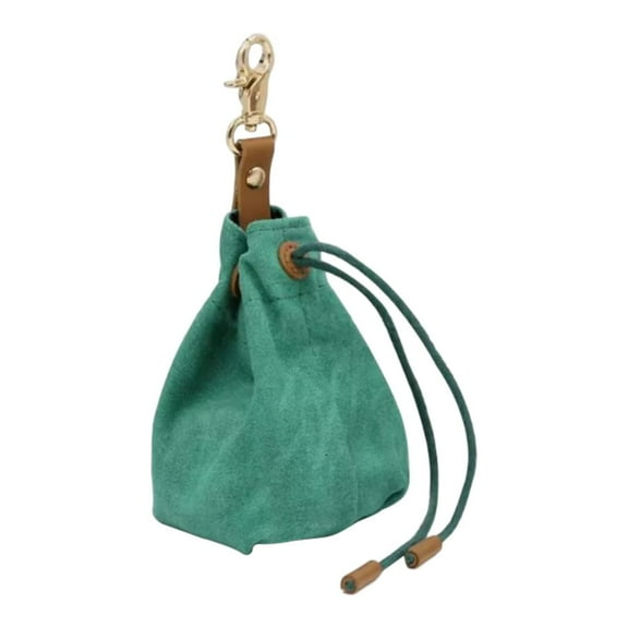 Vaveren Dog Treat Training Pouch,Dog Treat Bag,Drawstring Portable Toys Storage Fanny Pack,Puppy Training for Travel Walking Training green