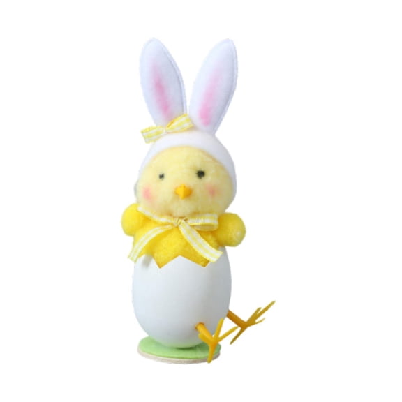 Vaveren Easter Rabbits Ear Chick Gift Party Favors Crafts Home Furnishing Handmade Table Yellow White