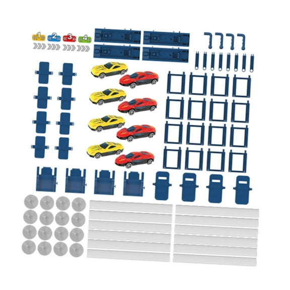 Vaveren Ejection Race Track Creative DIY Track Assembly for Boys Girls Children Kids 4 track