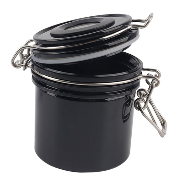 Vaveren Eyelash Glue Storage Tank 200ml Seal Leakproof Jar Container for Makeup Home Black