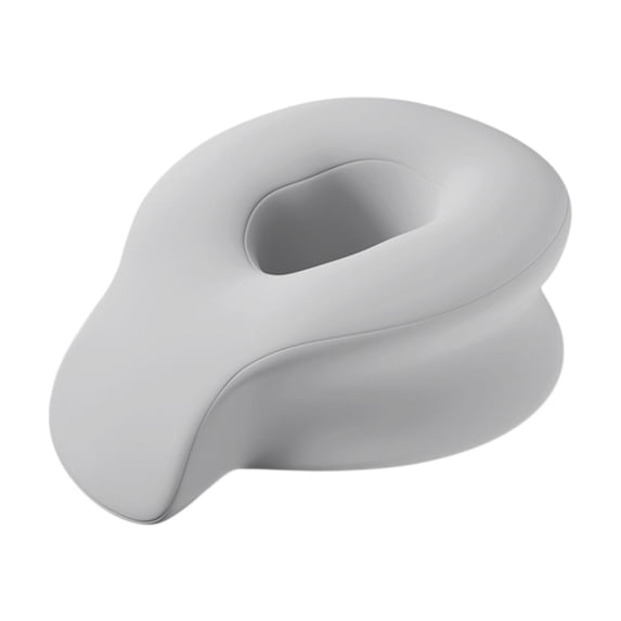 Vaveren Face Cradle Pillow Face Rest Pillow Relax Face Down Prone Pillow Travel Trip Light Grey