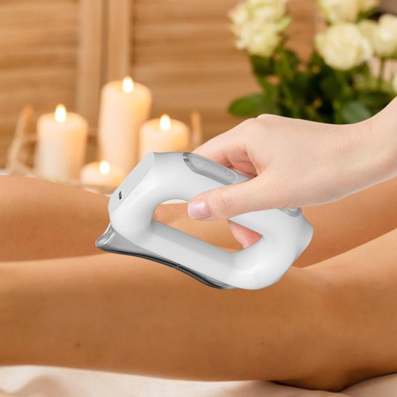 Vaveren Fascia Massager 2 Levels Adjustable Heated Muscle Relaxing for Back Hip Legs White
