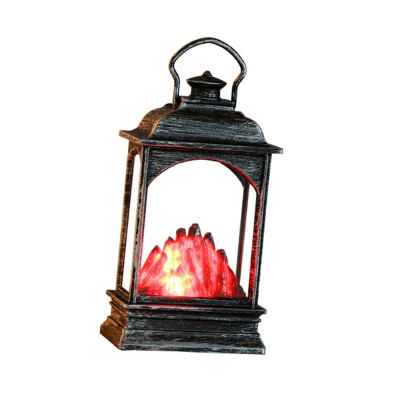 Vaveren Fireplace Lantern Christmas Decoration Fire Lamp for Festival Tabletop Porch